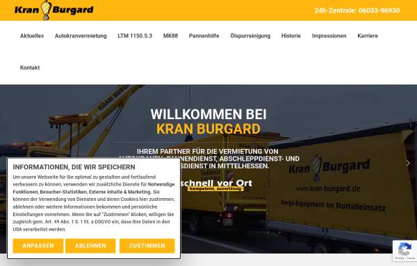 Vorschau von kran-burgard.de, Kran-Burgard GmbH