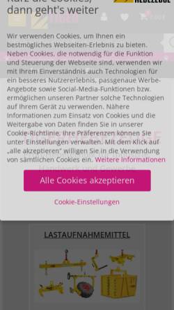 Vorschau der mobilen Webseite tigerhebezeuge.de, Kurschildgen GmbH
