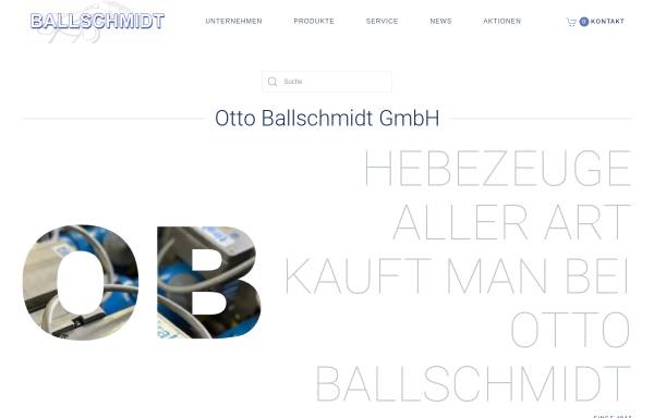 Vorschau von www.ballschmidt-hebezeuge.de, Otto Ballschmidt GmbH