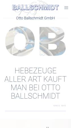 Vorschau der mobilen Webseite www.ballschmidt-hebezeuge.de, Otto Ballschmidt GmbH