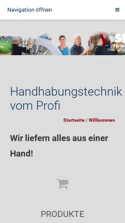Vorschau der mobilen Webseite www.stroedter.de, Strödter Handhabungstechnik GmbH