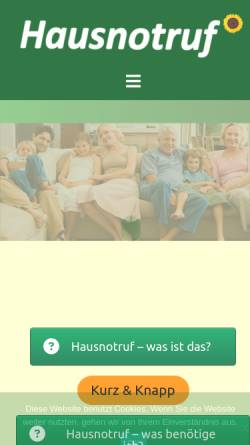 Vorschau der mobilen Webseite www.hausnotruf-chemnitz.de, Hausnotruf: Schnelle Hilfe Tag und Nacht