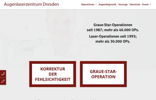 Vorschau von www.augenlaser-dresden.de, Augenlaserzentrum