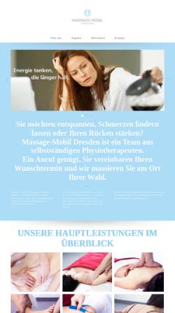 Vorschau der mobilen Webseite www.massage-mobil-dresden.de, Massage Mobil Dresden