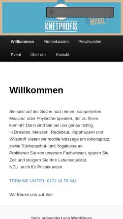 Vorschau der mobilen Webseite www.netzwerk-mobile-massage.de, Netzwerk Mobile Massage