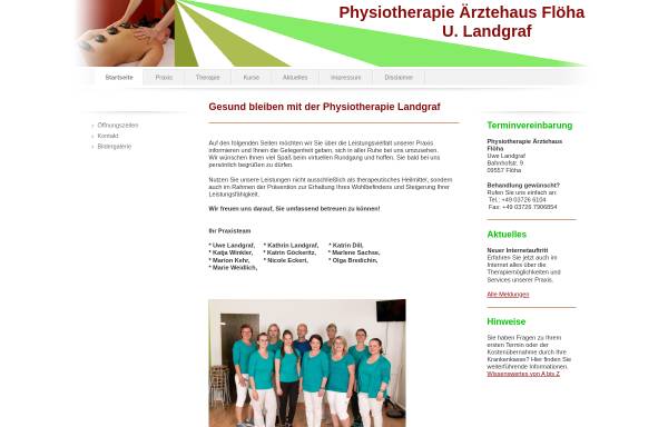 Vorschau von www.pt-landgraf.de, Physiotherapie Landgraf