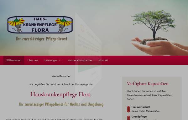 Vorschau von www.hkp-flora.de, Hauskrankenpflege Flora