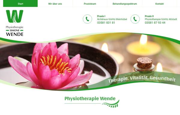 Vorschau von www.physiotherapie-wende.de, Physiotherapie Simone Wende