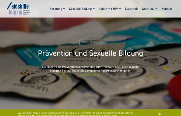 Vorschau von leipzig.aidshilfe.de, AIDS Hilfe Leipzig e.V.