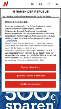 Vorschau der mobilen Webseite members.aon.at, Floridsdorfer Jagdhornblaeser