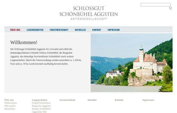Vorschau von www.schoenbuehel-aggstein.at, Schönbühel Aggstein