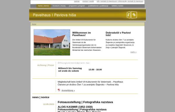Pavel Haus - Artikel-VII-Kulturverein für Steiermark