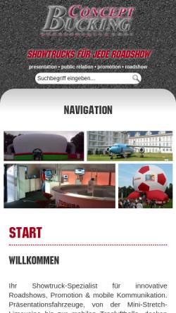 Vorschau der mobilen Webseite www.truck.de, Bücking Concept GmbH