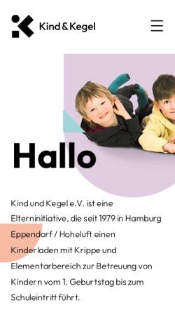 Vorschau der mobilen Webseite www.kindundkegel.org, Kinderladen Kind und Kegel e.V.