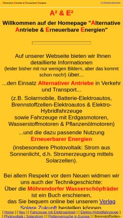 Vorschau der mobilen Webseite www.fen-net.de, Alternative Antriebe & Erneuerbare Energien