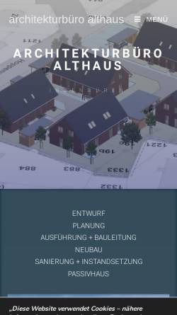 Vorschau der mobilen Webseite althaus-architekt.de, Althaus, Hans