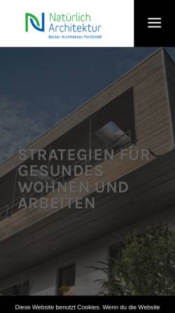 Vorschau der mobilen Webseite www.ab-architektur.com, Angelika Becker Architekturbüro