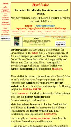 Vorschau der mobilen Webseite www.gornyonline.de, Barbiesite