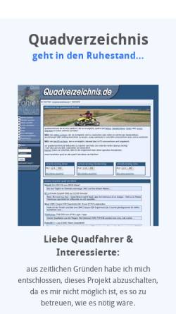 Vorschau der mobilen Webseite www.quadverzeichnis.de, quadverzeichnis.de