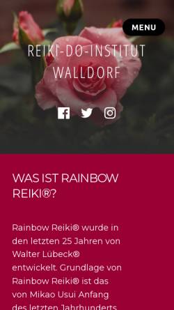 Vorschau der mobilen Webseite rainbowreiki-walldorf.de, Ariane Gerke-Töpel