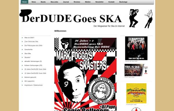 Vorschau von www.derdude-goes-ska.de, Der Dude goes SKA