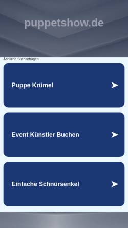 Vorschau der mobilen Webseite www.puppetshow.de, Big Puppetshow