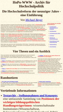 Vorschau der mobilen Webseite www.hopo-www.de, HoPo-WWW - Archiv für Hochschulpolitik