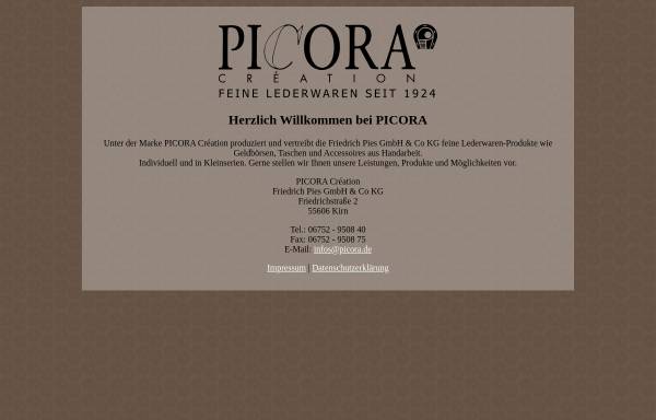 Vorschau von www.picora.de, Picora Création, Friedrich Pies GmbH & Co. KG