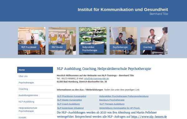 Institut für Kommunikation und Gesundheit Bernhard Tille