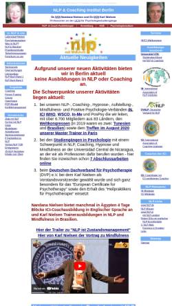 Vorschau der mobilen Webseite www.nlp-nielsen.de, NLP und Coaching Institut Berlin, Karl Nielsen