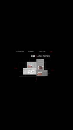 Vorschau der mobilen Webseite www.hof-architekten.de, Hof Architekten