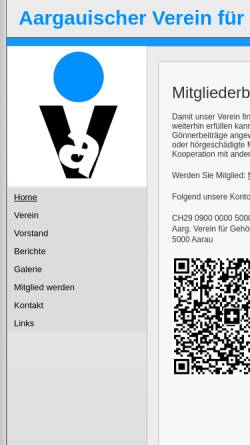 Vorschau der mobilen Webseite www.avfgh.ch, Aargauischer Verein für Gehörlosenhilfe