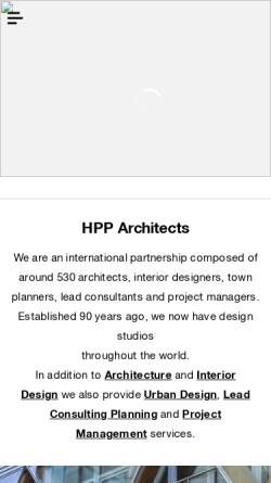 Vorschau der mobilen Webseite www.hpp.com, HPP Hentrich-Petschnigg & Partner - Architekten