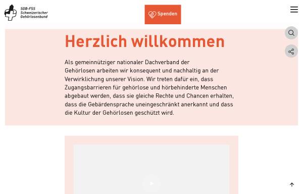 Vorschau von www.sgb-fss.ch, Schweizerischer Gehörlosenbund