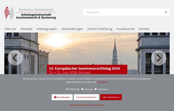 Vorschau von arge-insolvenzrecht.de, Arge Insolvenzrecht und Sanierung
