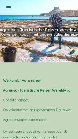 Vorschau der mobilen Webseite www.agroreizen.nl, Agro Reizen