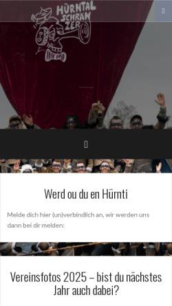 Vorschau der mobilen Webseite www.huerntalschraenzer.ch, Guggenmusik Hürntalschränzer