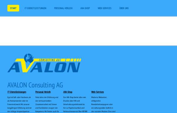 Vorschau von www.avalonag.ch, AVALON Consulting AG