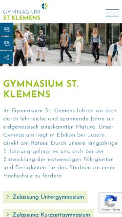 Vorschau der mobilen Webseite st-klemens.ch, St. Klemens