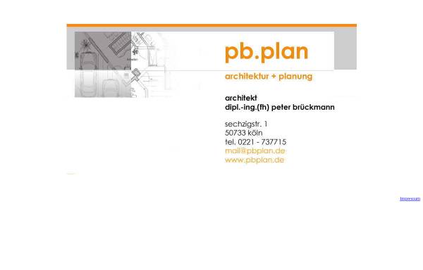 Vorschau von www.pbplan.de, PB.Plan Peter Brückmann