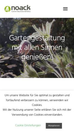 Vorschau der mobilen Webseite www.noack-garten.de, Bernd Noack, Garten- und Landschaftsbau