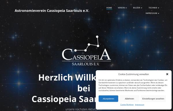 Vorschau von www.cassiopeia-saarlouis.de, Astronomiefreunde Cassiopeia e.V.