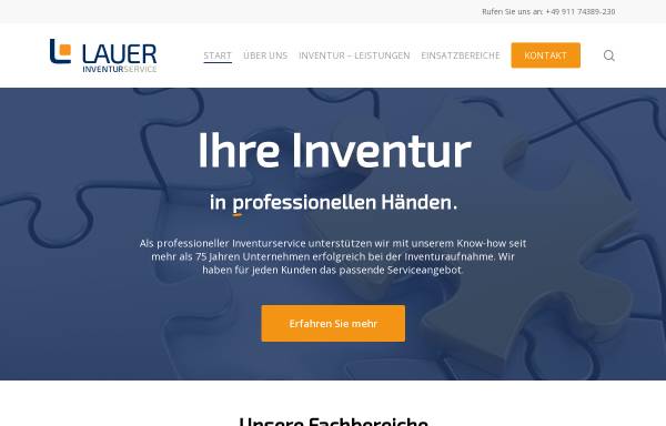 Vorschau von www.lauer-inventurservice.de, Dipl.- Volkswirt J. Lauer Nachf. GmbH & Co. KG