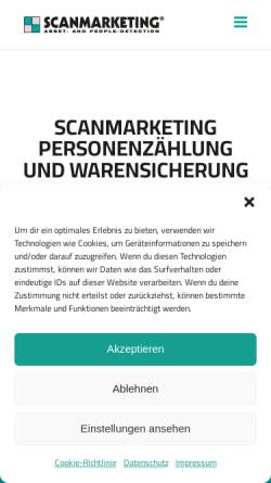 Vorschau der mobilen Webseite www.scanmarketing.de, Scanmarketing GmbH
