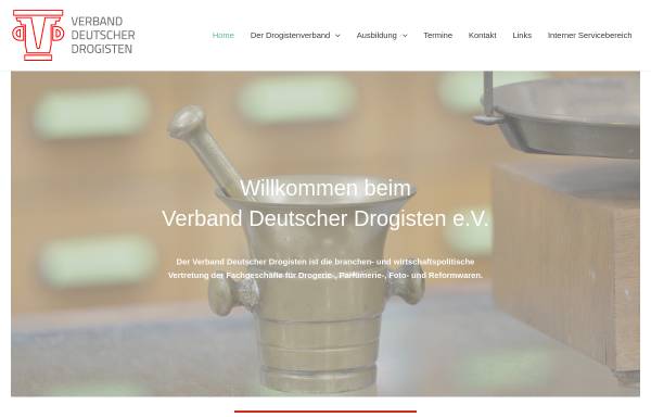 Vorschau von www.drogistenverband.de, VDD - Verband Deutscher Drogisten