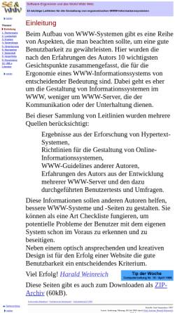 Vorschau der mobilen Webseite vsis-www.informatik.uni-hamburg.de, Software-Ergonomie und das World Wide Web