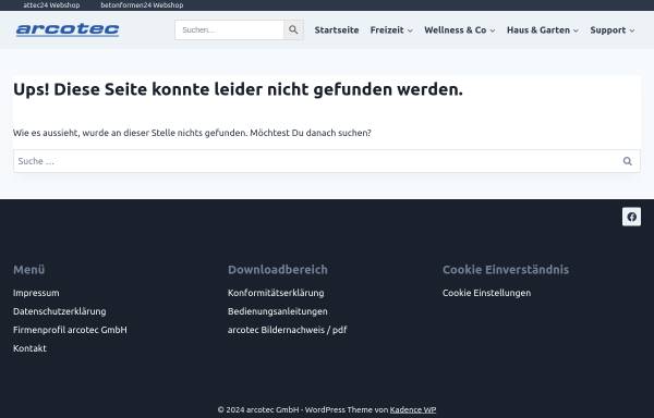 Vorschau von www.arcotec.de, arcotec Mobilfunktechnik GmbH