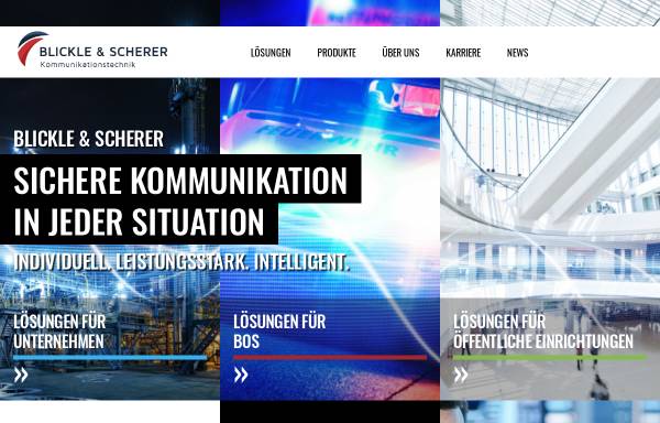 Vorschau von www.bsk-world.de, Blickle & Scherer Kommunikationstechnik GmbH & Co. KG