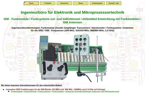 Vorschau von www.funkmodul.com, Ing.-Büro für Elektronik und Mikroprozessortechnik, Inh. Dipl.-Ing.(FH) Peter Huber