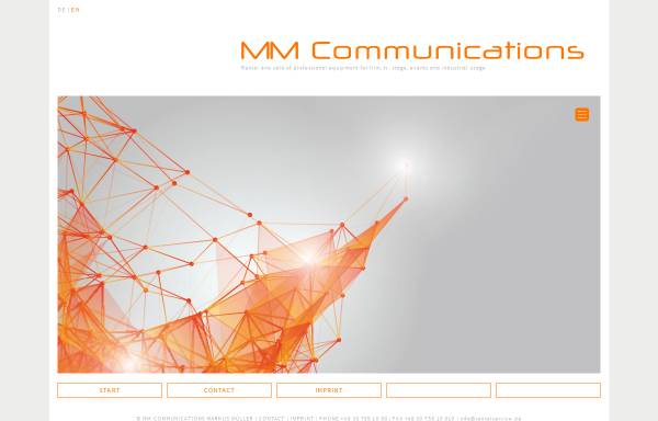 Vorschau von mmcommunications.de, MM Communications/MM Productions, Inhaber Markus Müller